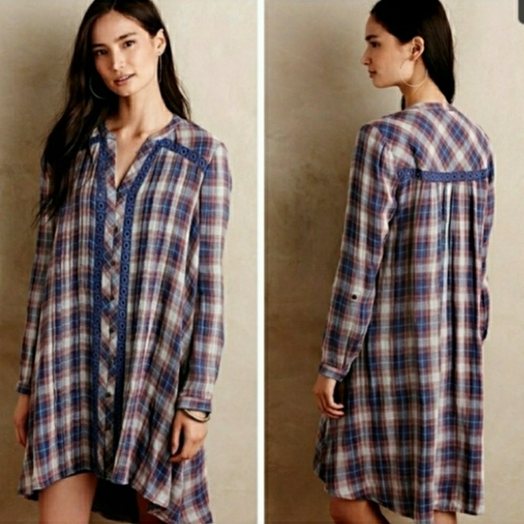 Anthropologie Dresses & Skirts - Anthropologie By Holding Horses

"Abita" Plaid Dre